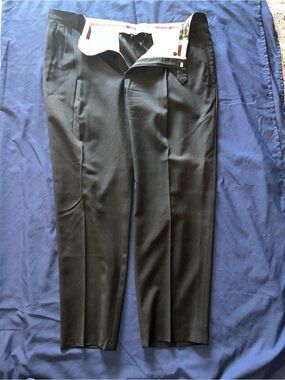 Manzoni‎ 100% Pura Lana Black Formal Business Trouser Pants Sz 44